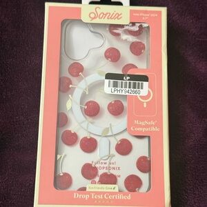 Sonix Cherry Pattern iPhone Case - Red and White